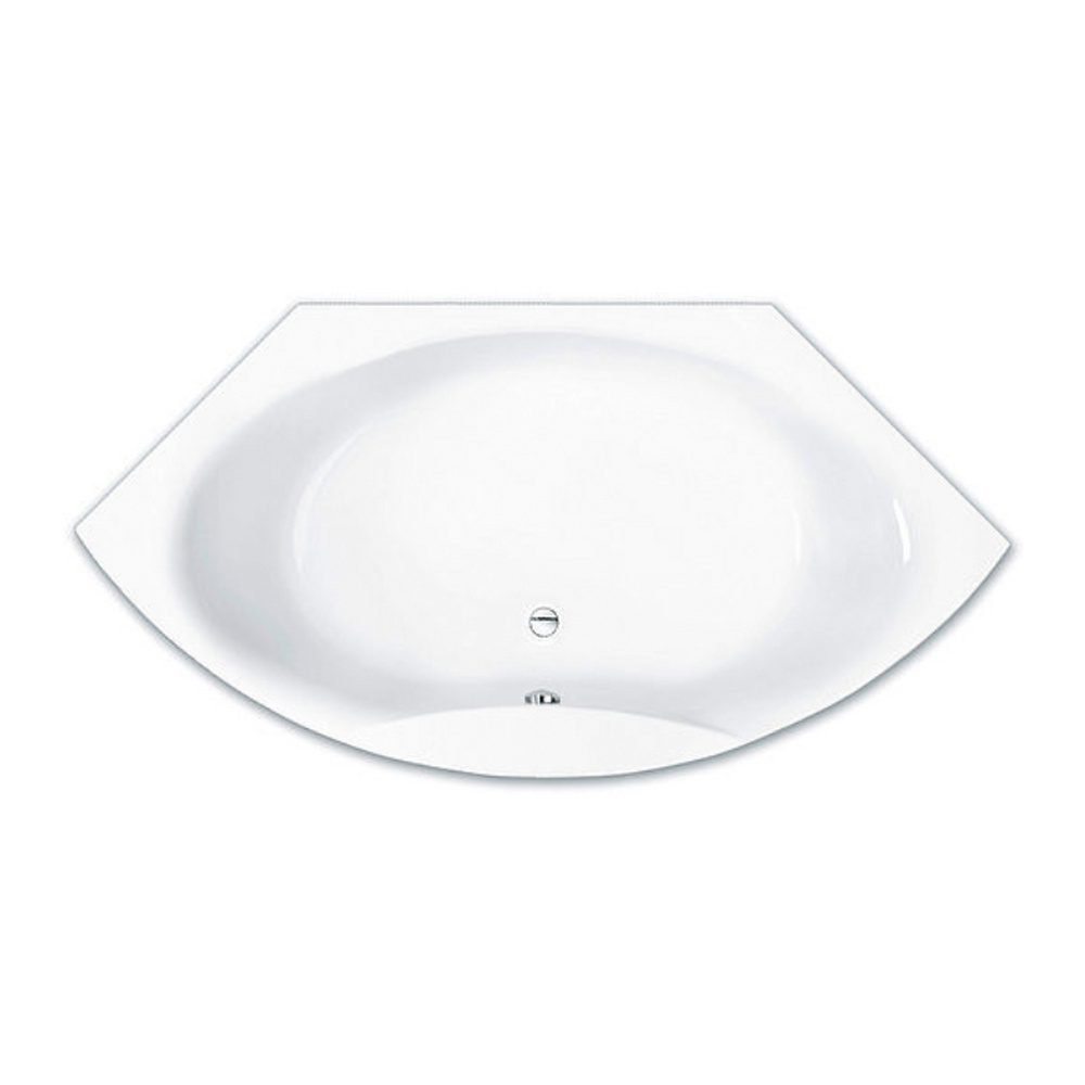 Badewanne ohne Ecke „Taurus“ 141 × 141 cm in Weiß, 
