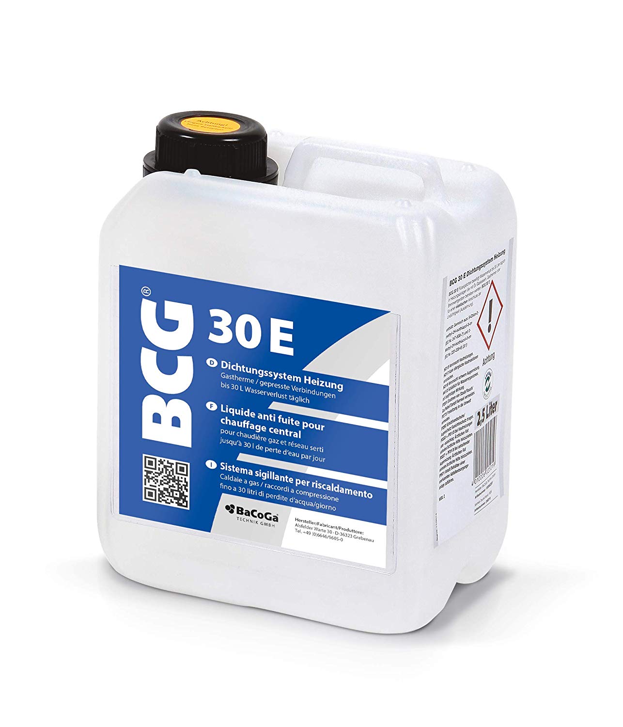 Flüssigdichtmittel BCG 30 E gegen Wasserverlust in Kunststoffrohren (2,5 Liter)