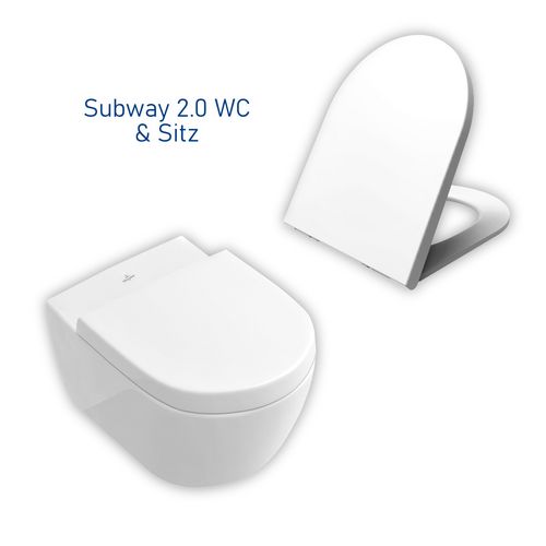 Villeroy & Boch Subway 2.0 WC WC-Sitz mit Absenkautomatik
