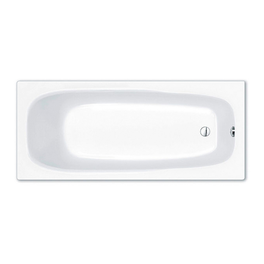 Badewanne „Namsos“ 140 × 70 cm in Weiß, 